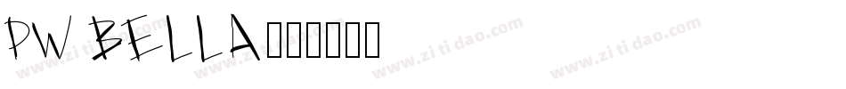 PW Bella字体转换